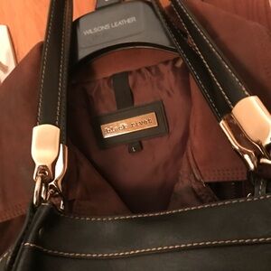 Vintage Liz Claiborne Elegant Black Shoulder Bag MINT Tote / Full Purse